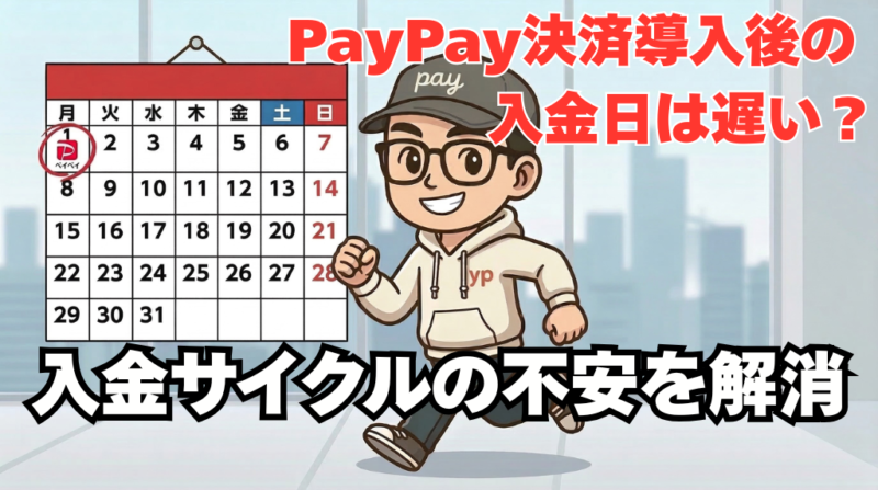 PayPay決済の入金は遅い?入金サイクルと銀行別の入金日を解説【翌日入金も可能】