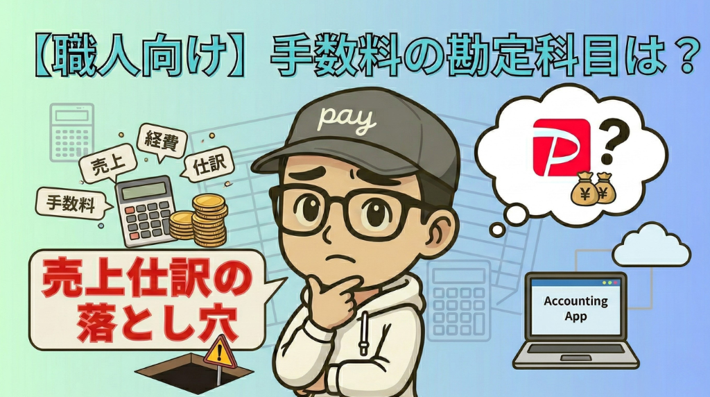 【職人向け】PayPay手数料の勘定科目は?売上仕訳の落とし穴と会計ソフト連携のリアル