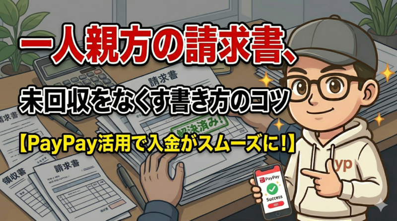 一人親方の請求書は必要？未回収を防ぐ書き方とPayPay活用法