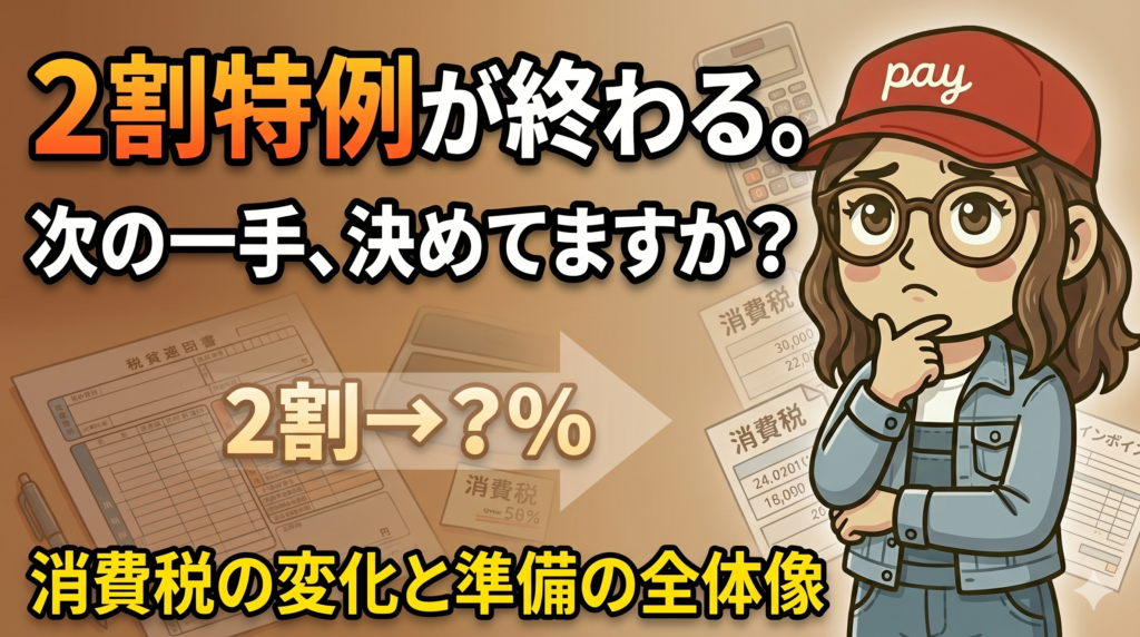 インボイス2割特例終了で消費税はいくら増える？一人親方の実例で解説