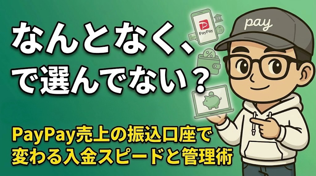 PayPay売上の振込口座で損してない？入金日・手数料が変わる銀行選び