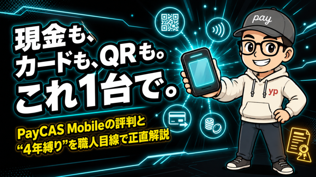 PayCAS Mobileの評判と4年縛りを職人目線で正直解説
