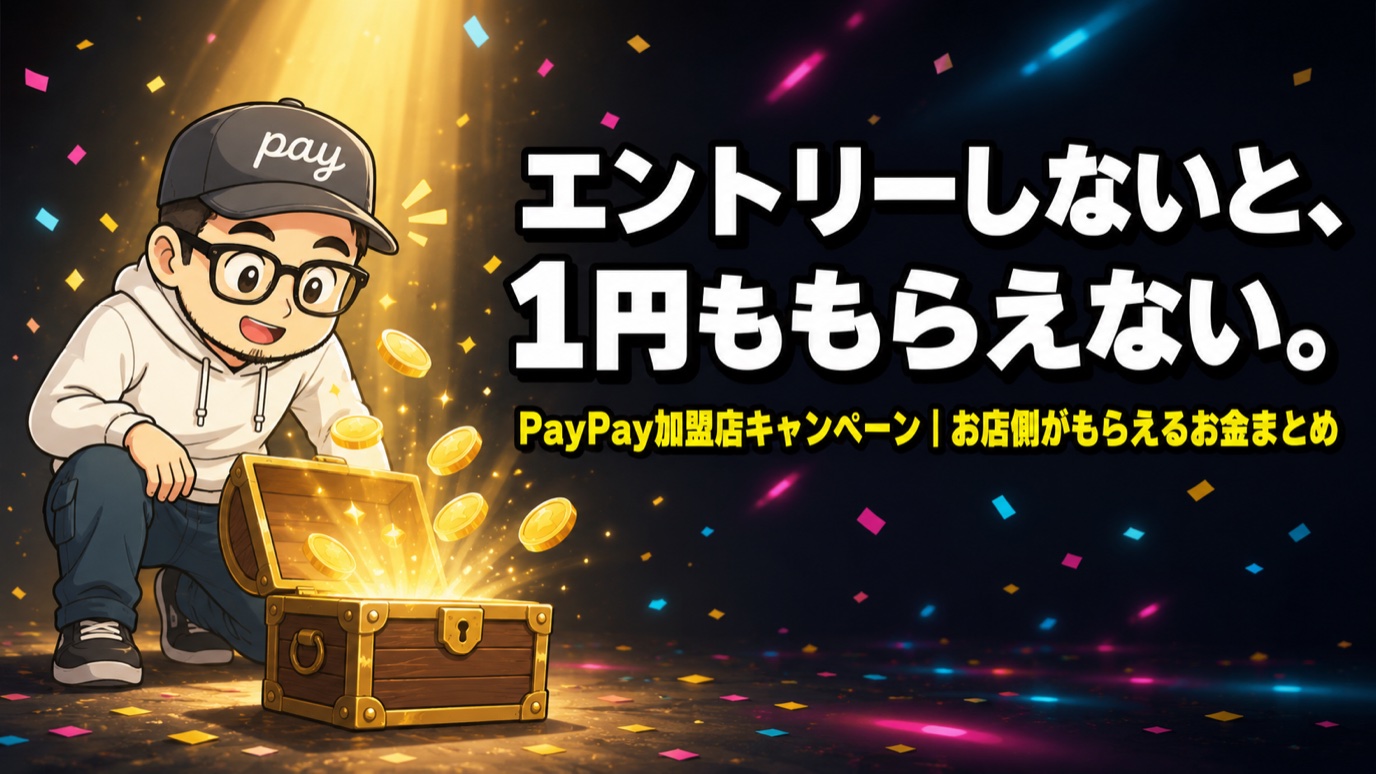 エントリーしないと1円ももらえない｜PayPay加盟店キャンペーンまとめ（お店側がもらえるお金）