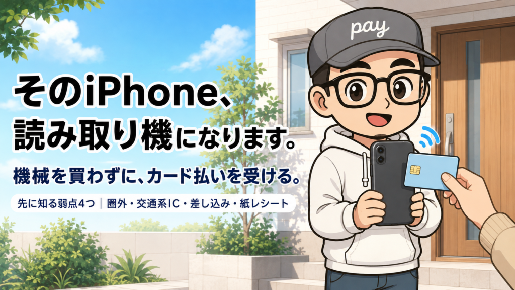 iPhoneのタッチ決済でカード払いを受ける|端末を買う前に知る4つの弱点